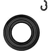 ZS Hinged Segment Clicker PA Ring Spring Action BCR Rings, 2G 4G 6G 8G 10G 12G Black Septum Nose Rings, Surgical Steel Pierced Body Jewelry for Men Women