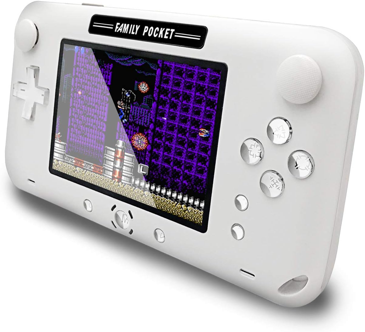 EASEGMER Handheld Game Console, Portable Game Player Built-in 208 Classic Games 4 Inch Retro Gaming System, Support TV/AV 12 Bit Rechargeable Video Game Console, Best Gift for Kids and Adults (Blue): Toys & Games