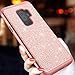 Samsung Galaxy S9 Plus Case, Style4U Phone Cover [Shockproof] S9+ Stylish Case Sparkle No-Mess Glittler Armor Bling Protective Phone Cover for Samsung S9 Plus [Rose Gold / Rose Gold]