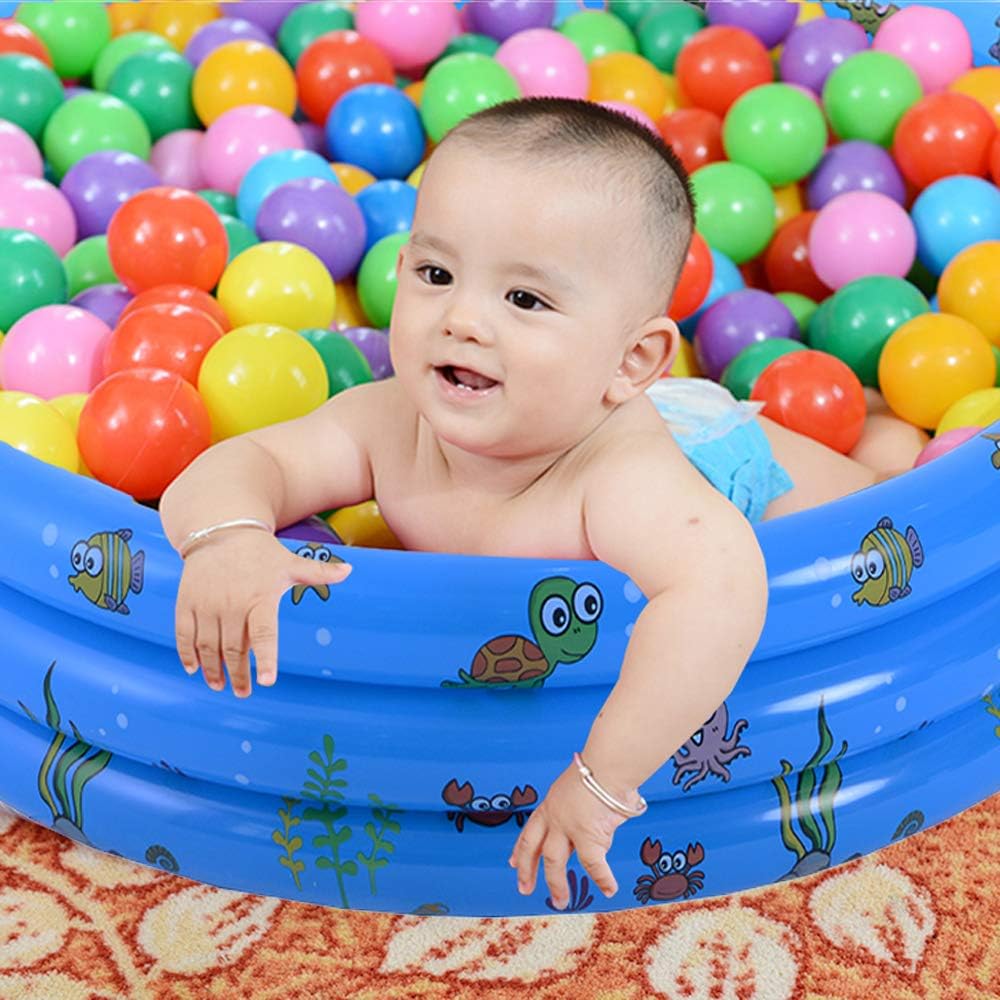 VIVI MAO Garden Round Inflatable Baby Swimming Pool, Portable Inflatable Child/Children Little Pump Pool,Kiddie Paddling Pool Indoor&Outdoor Toddler Water Game Play Center for Kids/Girl/Boy: Toys & Games