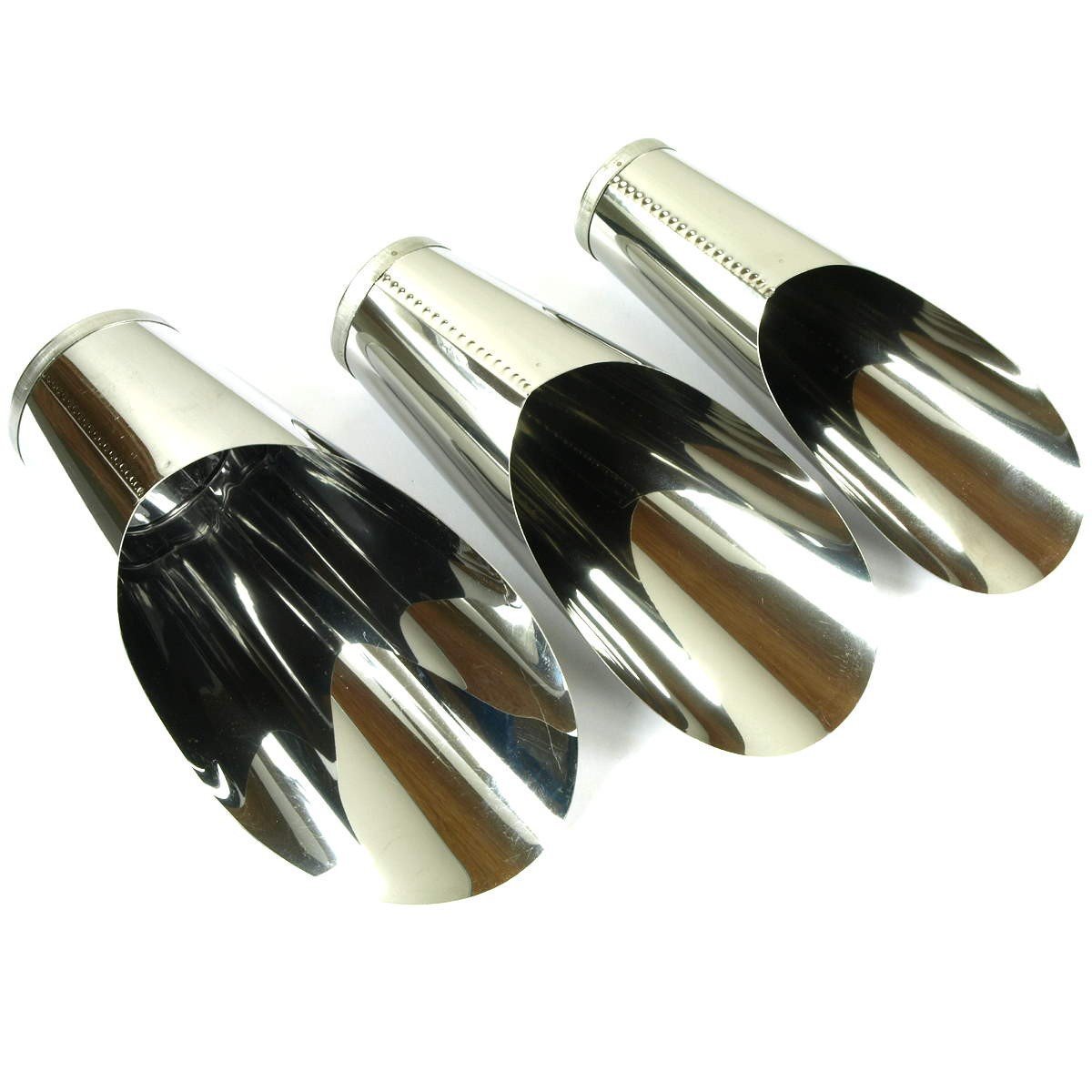 Soil scoops for bonsai potting, set of 3 pieces, stainless steel