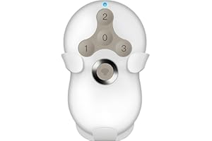 CEILINGBREEZE Universal Ceiling Fan Remote Control - 3 Speed & Light Dimmer with Wall Mount Bracket, Wireless RF Replacement for Hunter 99770/99123/99122/99119/99118/99198/99813/99392/99394/99772/99189