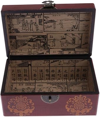 non-brand Caja de Madera Vintaje para Organización Maquillaje y Joyas: Amazon.es: Joyería