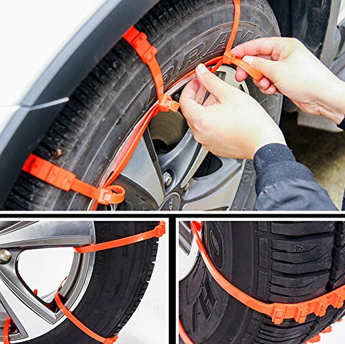 image for Quaanti 10pcs Lot Car Universal Mini Plastic Winter Tyres Wheels Snow 