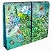 Punch Studio Accordion File Holder with Bungee Closure - Blue Rose Peacock 65727