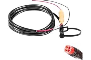 010-11678-10 Power Cable, 4-Pin Power Cord Compatible with Garmin Echo Fish Finder 100, 101, 150, 151, 151dv, 200, 201, 201dv