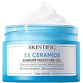 Face Moisturizer with 5X Ceramides, Hydrating Moisture Barrier Repair Cream for Sensitive/Oil Skin Types, Hyaluronic Acid & Centella, Daily Facial Moisturizer, Non-Comedogenic 100g/3.53fl.oz