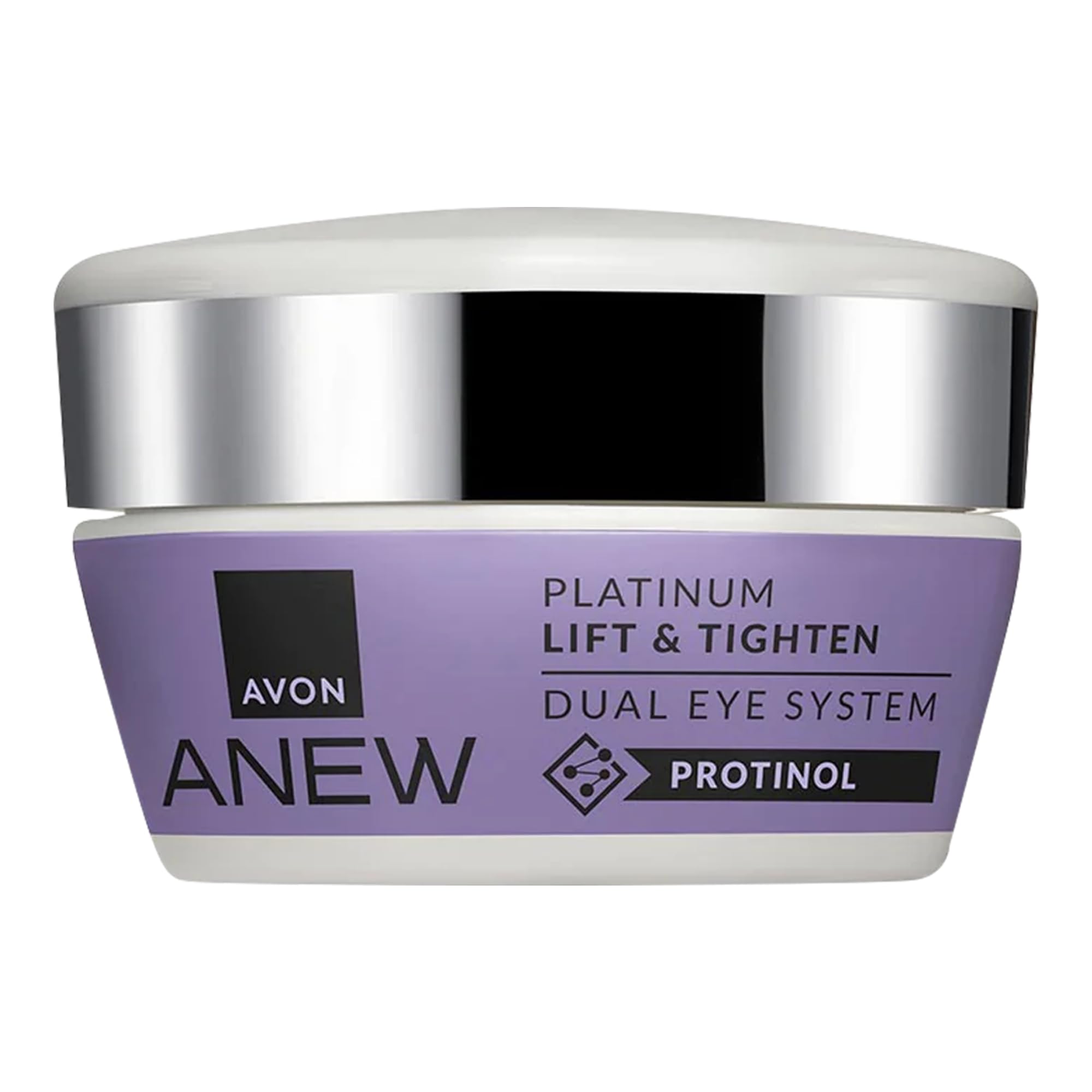 Avon Anew Platinum Lift & Tighten Dual Eye System 20ml, with Protinol™ Technology and Caffeine to Help Tighten and Hydrate Skin, Reduces Fine Lines and Sagging, Cruelty Free - Packaging May Vary