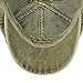 VOBOOM Ivy Caps 100% Cotton Washed Plain Flat Caps Newsboy Caps Cabbie hat (59cm-60cm=7 3/8-7 1/2, Army Green)