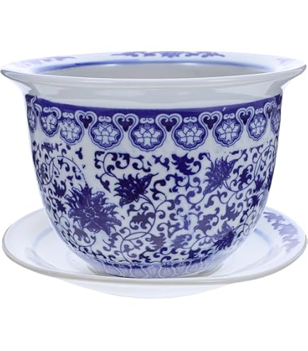 Lot De 2 Pots De Fleurs En Céramique Pour Fleurs Et Plantes Diamètre