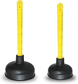 (Set of 2) Mario10 Rubber Sink Plunger 4.52in 5.51in Heavy Duty Unblocker view 1