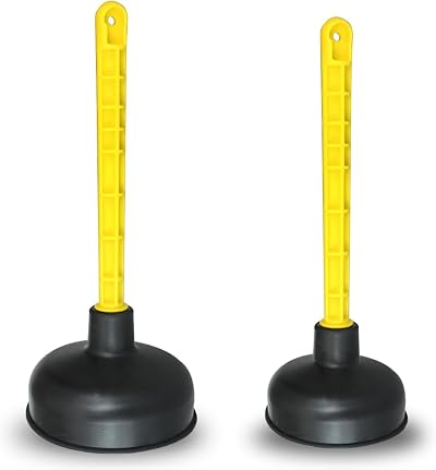(Set of 2) Mario10 Rubber Sink Plunger 4.52in 5.51in Heavy Duty Unblocker