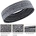 TecUnite 2 Pieces Sports Headband Sweatband Non Slip, Stretch and Moisture Wicking Men and Women Elastic Sports Head Bands for Yoga, Running, Cycling, Tennis, Working Out