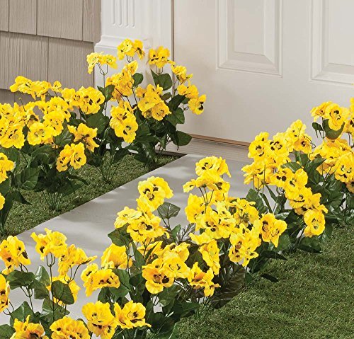 All-Weather Yellow Pansy Bush by OakRidgeTM