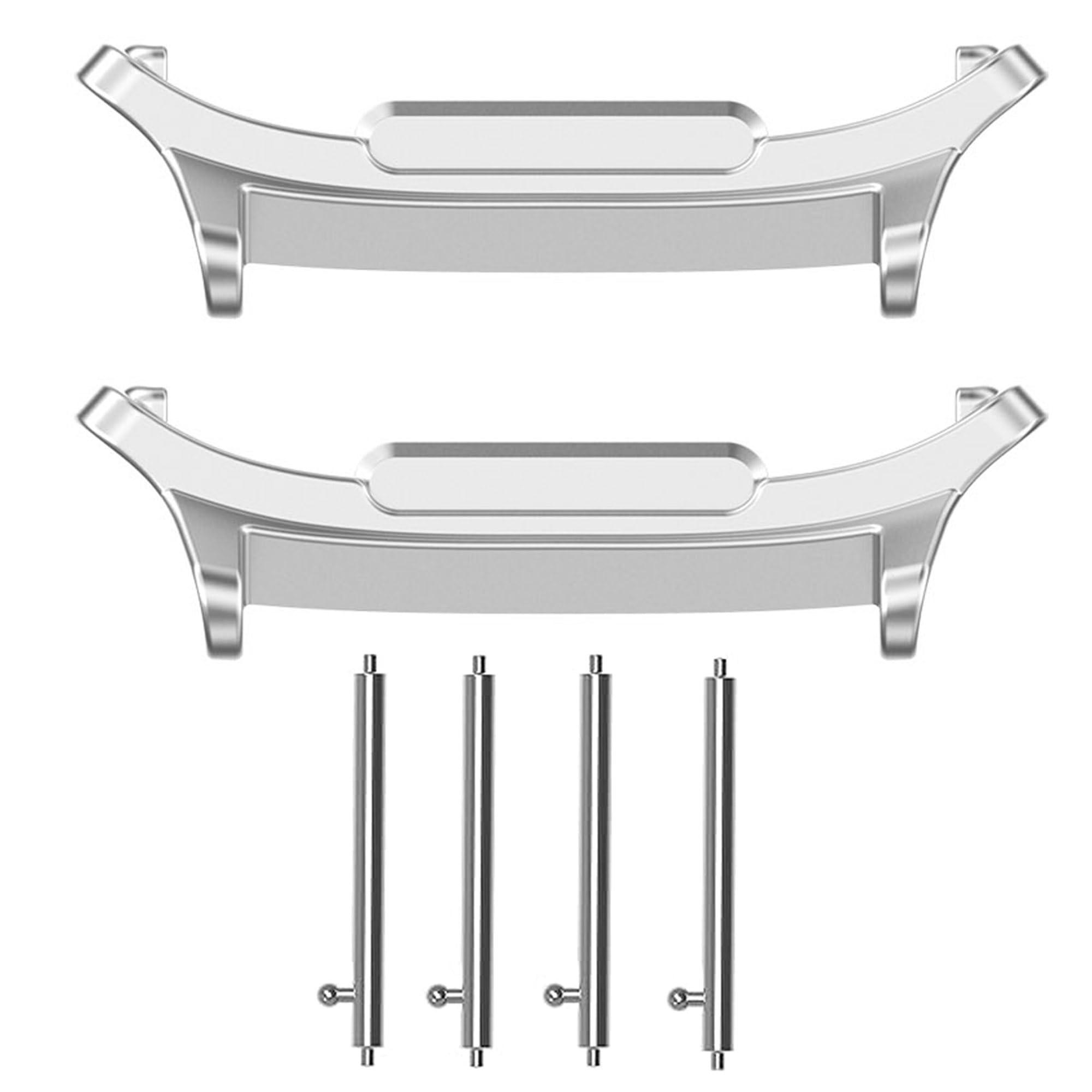 Blueshaweu Metal wristband adapter compatible with Galaxy Watch Ultra 47mm, 22mm stainless steel Wristband adapter for interchangeable connector Watch Adapter connector Smartwatch (Silver)