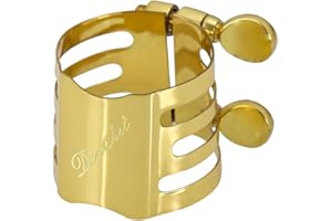 Soprano Saxophone Ligature Double Screws Gold Soprano Saxophone Ligature Fastener Mouthpiece Accessories