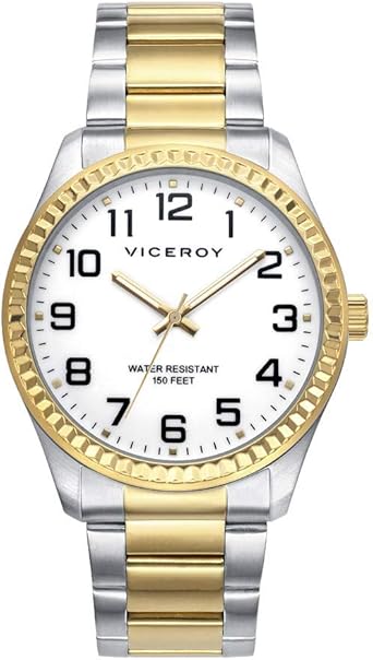 Viceroy Reloj Analógico para Hombre de Cuarzo con Correa en Acero Inoxidable 40525-94