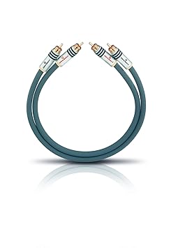 Oehlbach NF 14 Master - Erstklassiges Cinch-Audiokabel Set (symmetrischer Aufbau & SPOFC, CD-Player, vor-/Endstufe) Anthrazit