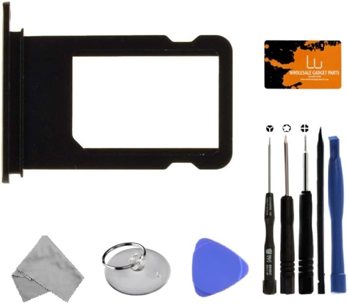 SIM Card Holder for Apple iPhone 7 Plus (CDMA & GSM) (Jet