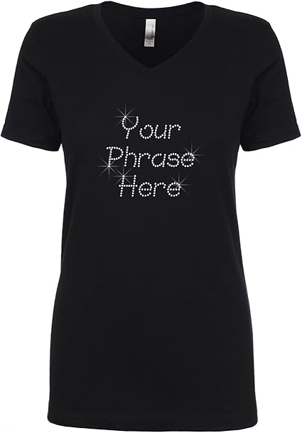 personalised rhinestone t shirts