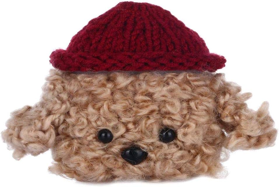 Fluffy Case for Airpods Pro 2019,Cute Teddy Dog Soft Knitted Cover Case Shockproof Non-Slip Protection Accessories Cover Case for Airpods Pro Charging Case