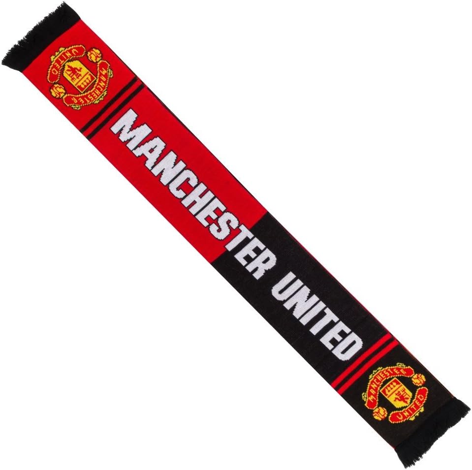 Manchester United 'Free Kick' Scarf Red/Black One Size, Scarves