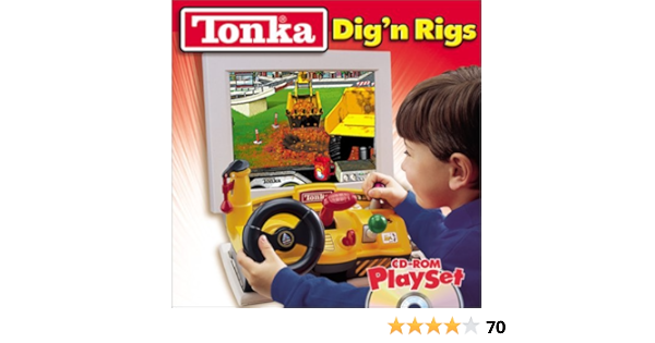 tonka computer game with steering wheel