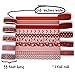 Washi Tape Set [10 Rolls] - 330 Feet Long - Acrylic Organizer and Dispenser Box - Decorative Washi Tapes - Colorful Craft Tape - Adhesive Decor Masking Tape with Gift Box by ArtQ - Red