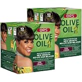 ORS Olive Oil Build-In Protection New Growth No-Lye Hair Relaxer - Extra Strength (Pack of 2)