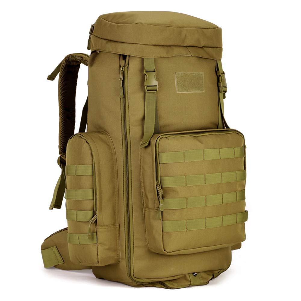 YUHAN 85L Large Tactical Backpack, Military Army Combat Rucksack, Trekking Rucksack, MOLLE Hiking Backpack, Green