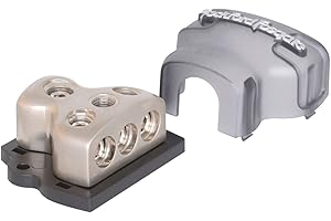 Rockford Fosgate RFD4 1/0 AWG 4 AWG Distribution Block - Platinum