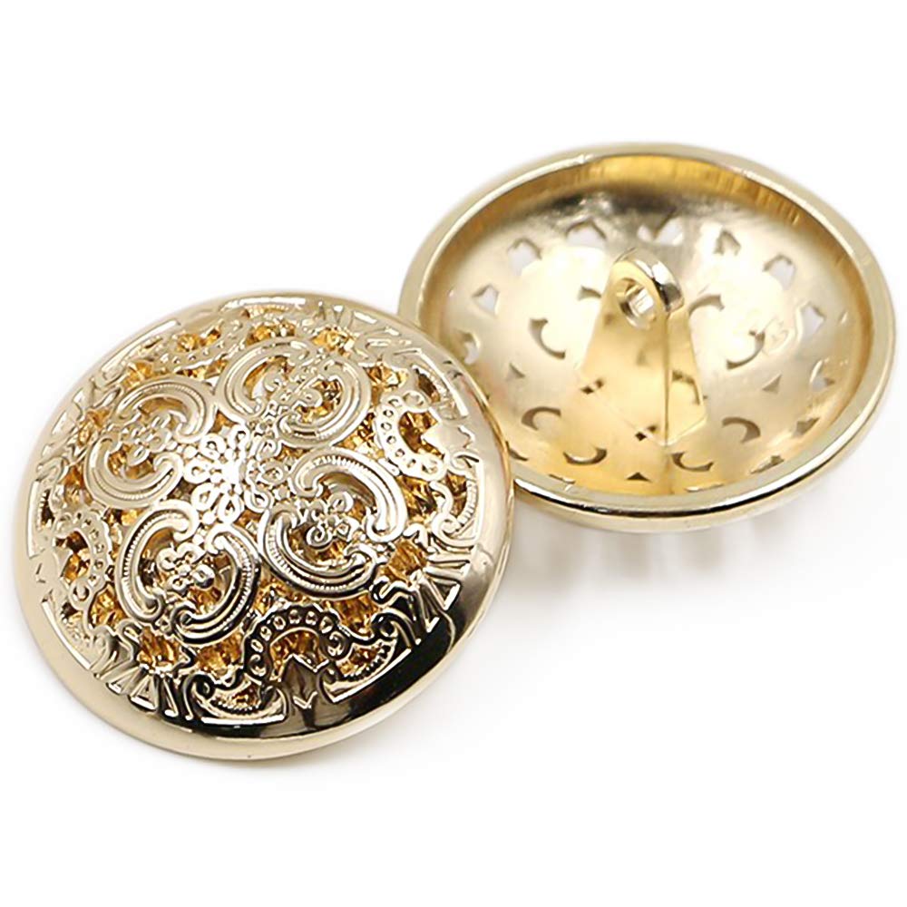 Anjing 10pcs Retro Hollow Metal Coat Buttons Suit Coat Buckles Metal Buttons