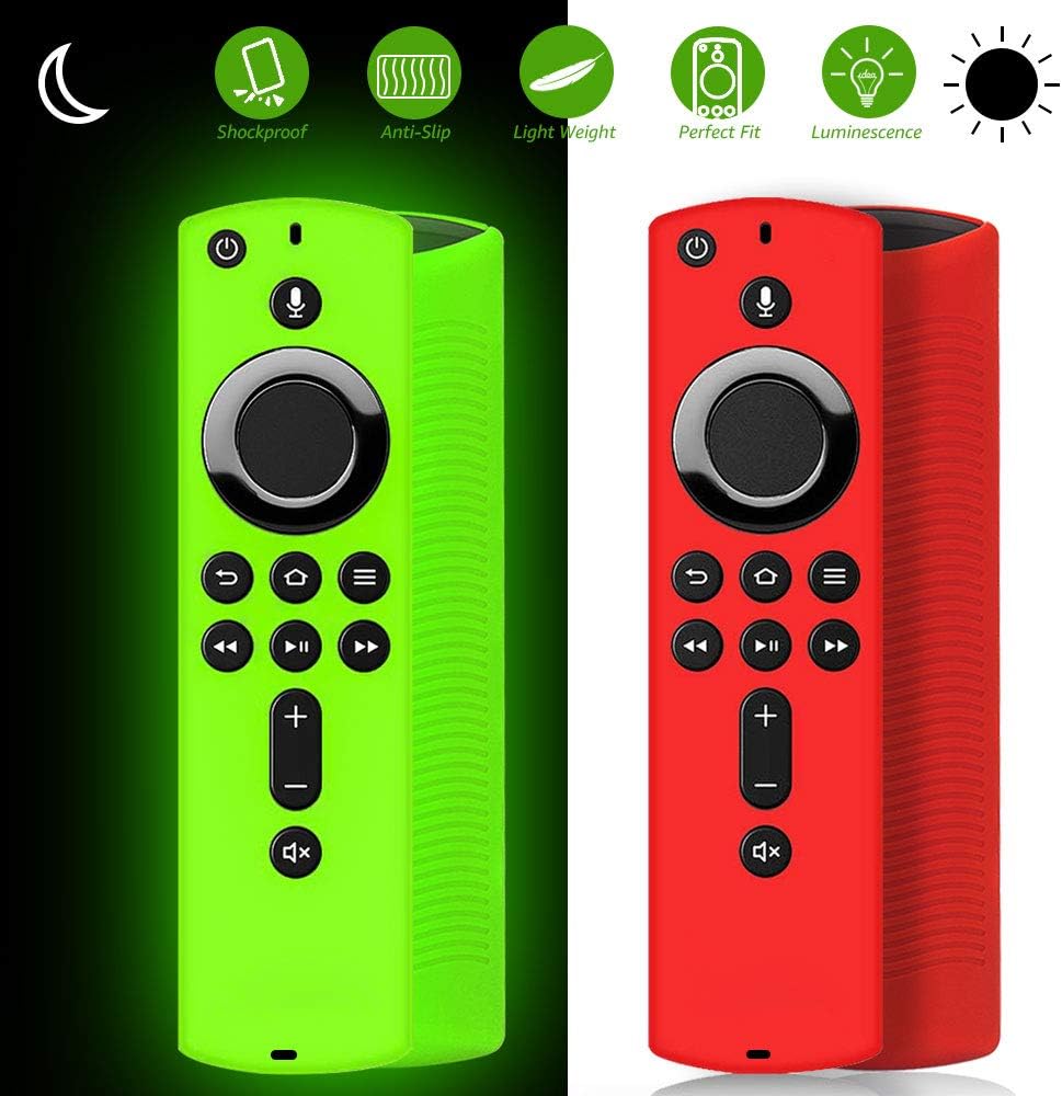 [2 Pack ] Firestick Remote Cover Case, Silicone Fire Remote