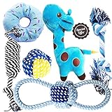 BUIBIIU Dog Toys Small Dog Chew Toys Dog Teething Toys Squeaky Toys Chihuahua Pomeranian Corgi and PoodlesToys 6 PCS