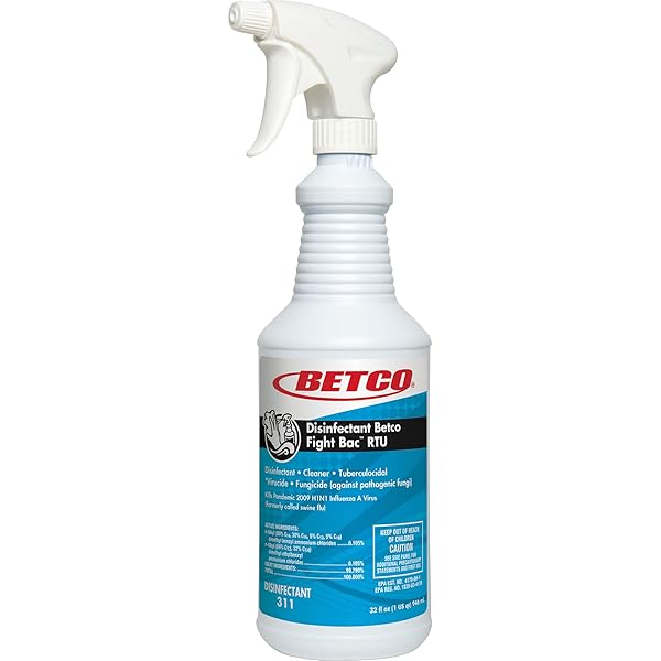BETCO® FIGHT-BAC RTU DISINFECTANT, PLEASANT SCENT, 1-QUART, 1 EACH