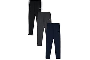 Hind Boys Sweatpants 3 Pack Jogger Pants for Boys in Fleece and Tricot