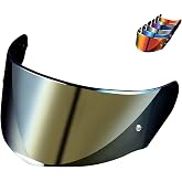 Logto Compatible with LS2 FF353/320/328/800 Helmets Visor Tint Replacement Motorcycle Helmet Face Shield (Gold)