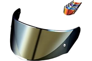 Logto Compatible with LS2 FF353/320/328/800 Helmets Visor Tint Replacement Motorcycle Helmet Face Shield (Gold)