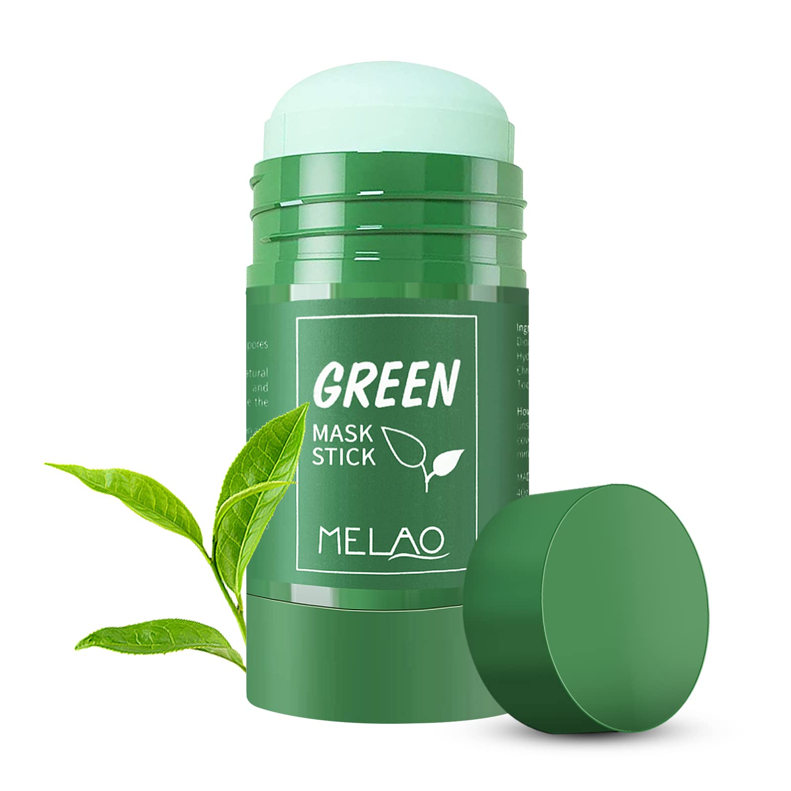 LcoLourx Green Tea Mask Stick for Face, Solid Mask,Poreless Deep Cleanse Green Tea Mask,Anti-Acne Oil Control&Improves Skin,Face Moisturizing(1PCS)