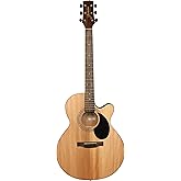Jasmine S34C Orchestra Style Acoustic Guitar. Natural Finish