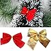 YYaaloa 36pcs Christmas Tree Bowknot Christmas Tree/wedding/party Decoration Bow Bowknot Party Gift DIY Decor Xmas Tree Ornament (3color,36pcs)