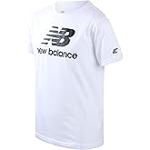 New Balance Boys T Shirts - Short Sleeve Cotton Crewneck Graphic Tees, Athletic Logo Shirts for Boys (Sizes: 8-20)