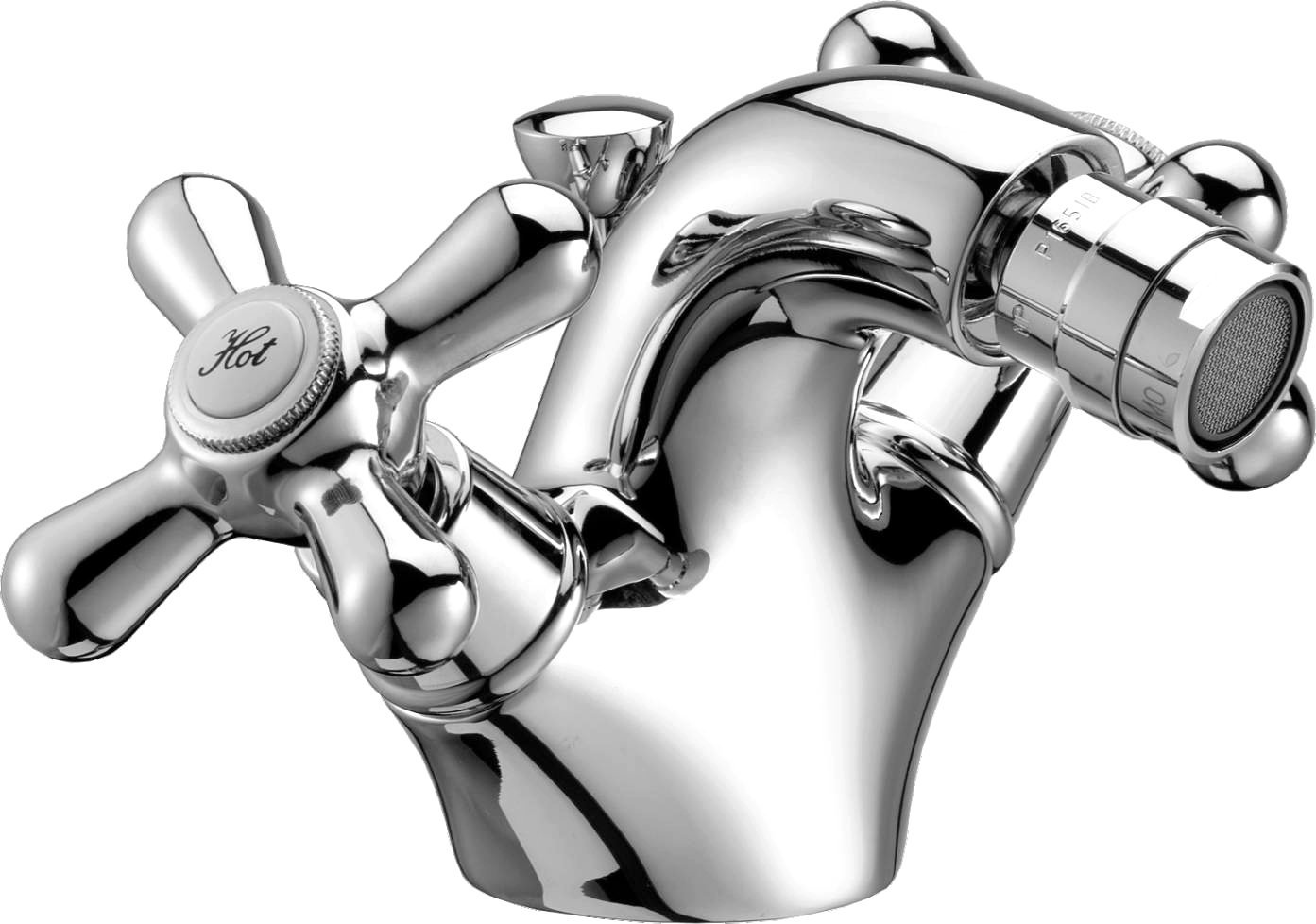 Centerset Bidet Tap with Drain 1 11/4 "Rebecca Framo for Bath Chrome