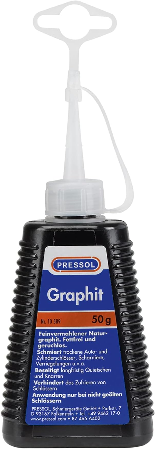 Pressol 10 589 033 Graphite 50g Natural Grease-Free Powder Lock Lubricant