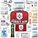 MalloMe First Aid Kit For Car, Travel, Home, Businesses, Hiking, Camping, Baby – 353 Pcs Best In Medical Tactical Survival Emergency Supplies Kits + BONUS Small Mini Compact 1st Aid Med Pouch Bag 52Pc