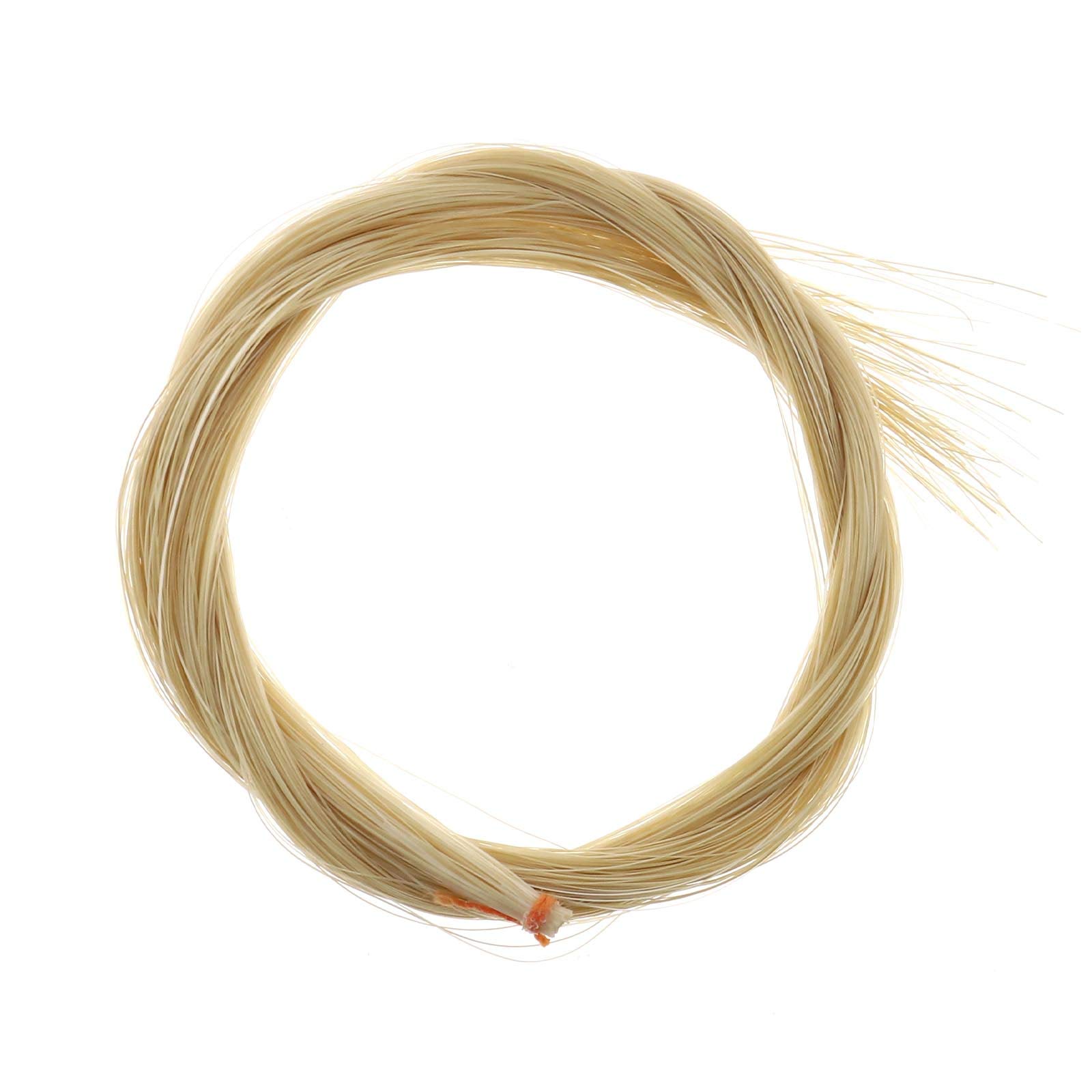 YINETTECH Violin Bow Horsehair Horse Hair Natural Color Unbleached 29 Inch Length for 4/4 Violin Viola Cello