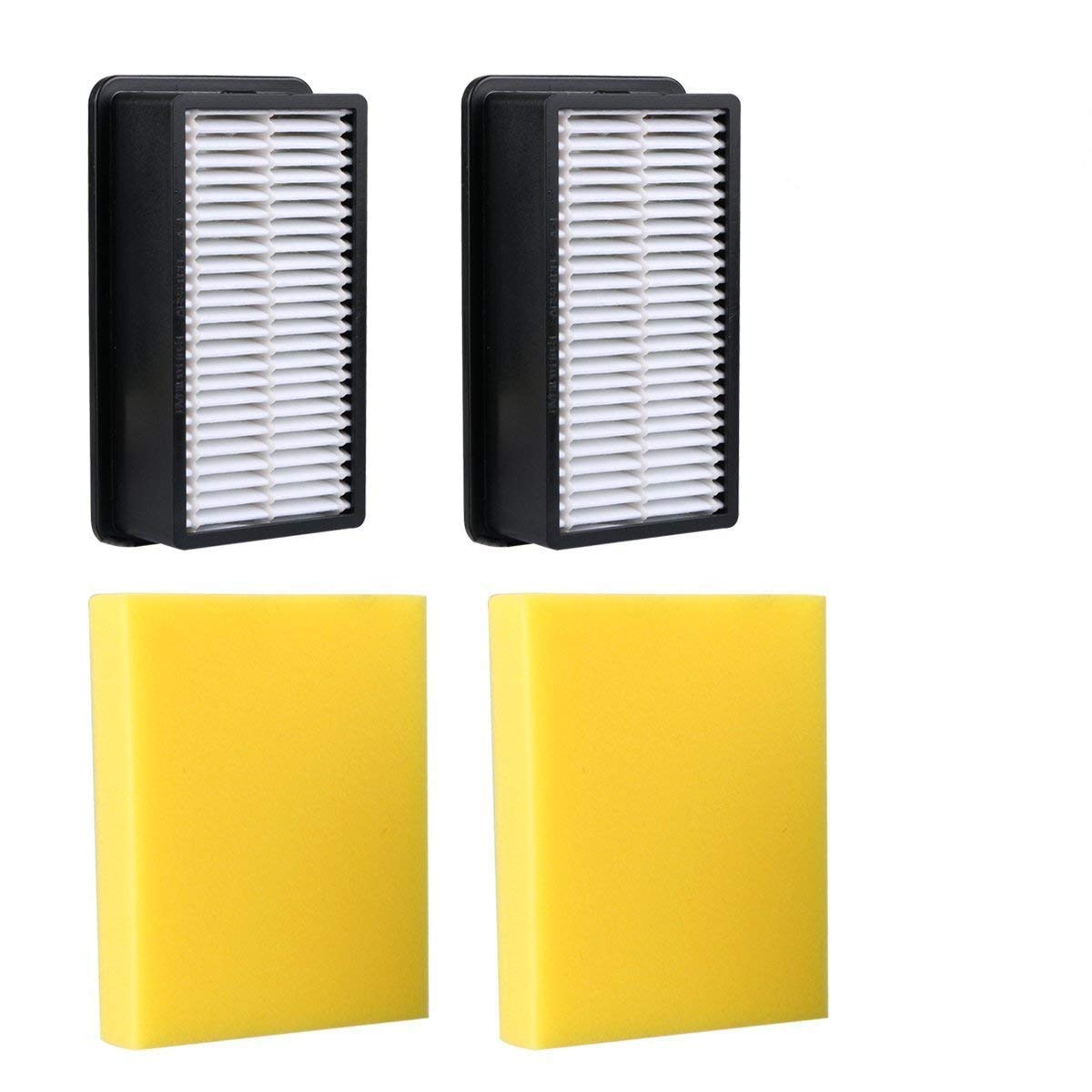 Electropan 2 Pack Replacement Bissell Pre-Motor Foam Filters 2032662 & Bissell Post-Motor Pleated Filters 2032663 for Bissell CleanView Vacuum Replaces Bissell Part 1008 Filter Kit