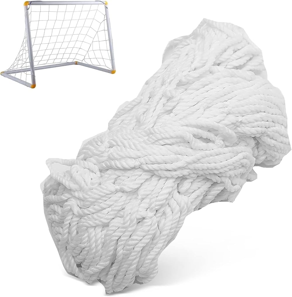 Cyrank Football Goal Net 24x8ft Replacement Soccer Net Training Net