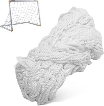 Cyrank Football Goal Net 24x8ft Replacement Soccer Net Training Net