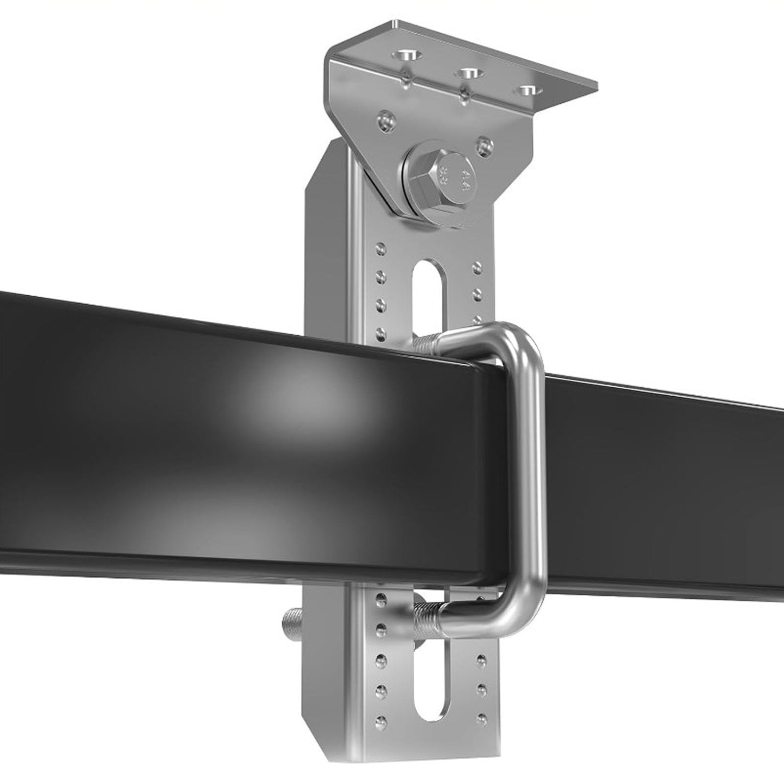 Tnfeeon Boat Trailer Bunk Brackets Boat Trailer Crossmember Parts Steel Heavy Duty Swivel Top Bunk Bracket Kit for Boat Trailer Crossmember